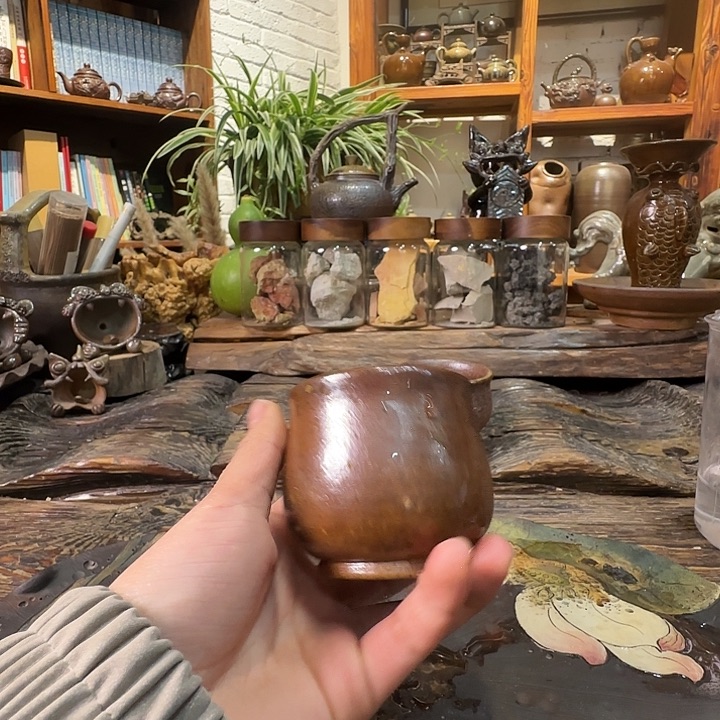 杯崔家龙窑高温柴烧140cc