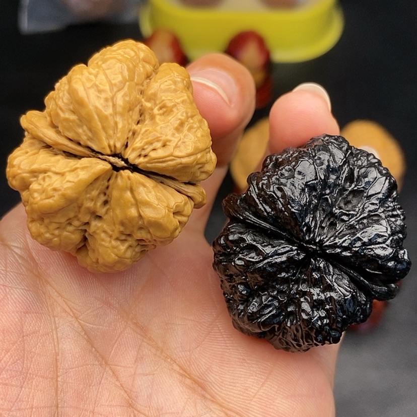 【闪购商品】把件文玩核桃40尺蝴蝶蟾