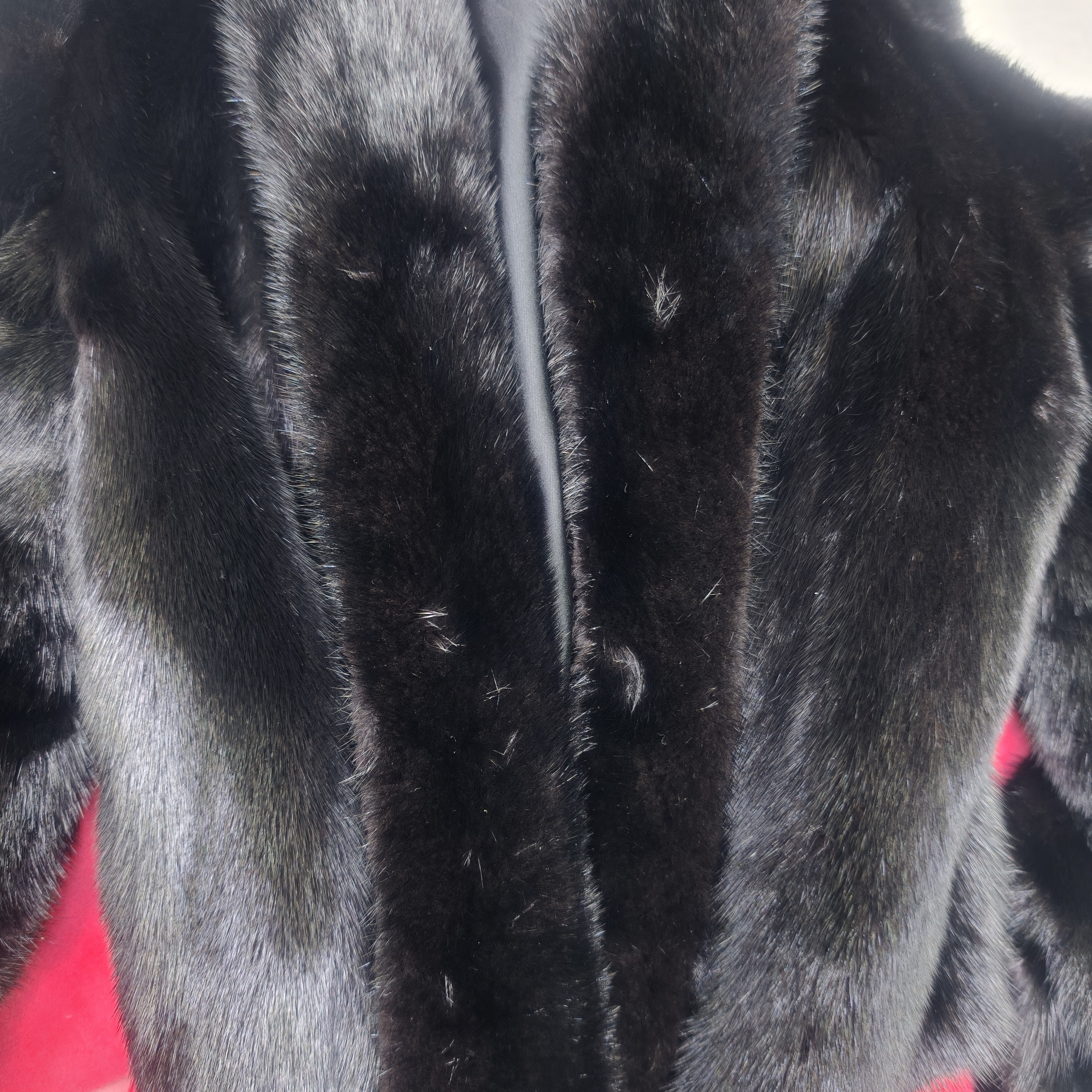 MNGATA G.宫小妍【曼奢水貂·黑曜石】SAGA短二水貂秋冬外套5080156