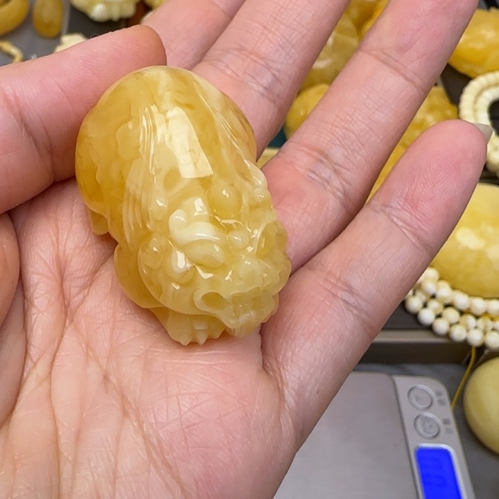 蜜蜡颈饰未镶嵌天然蜜蜡