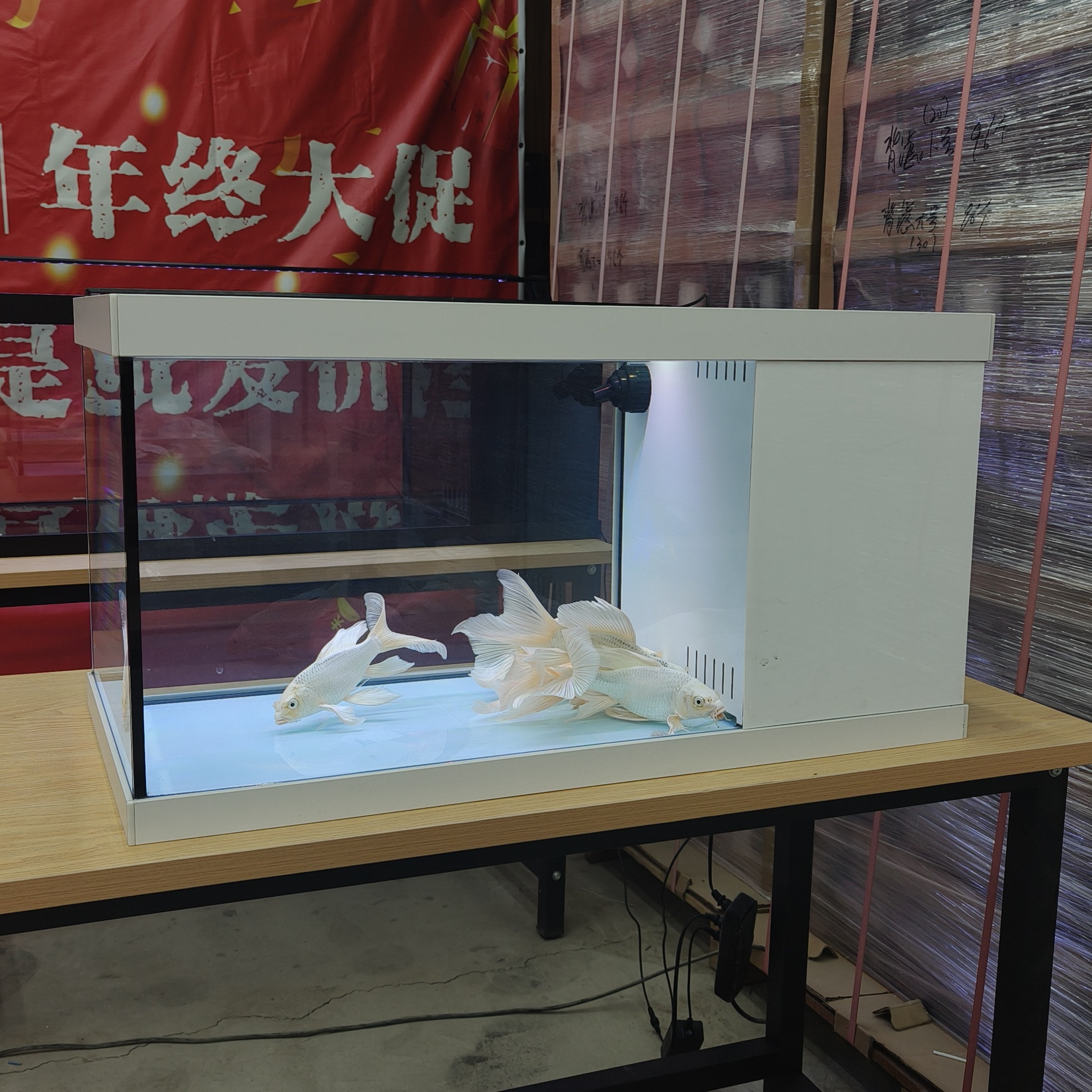 超白玻璃侧滤自循环客厅家用生态鱼缸干湿分离加大过滤仓