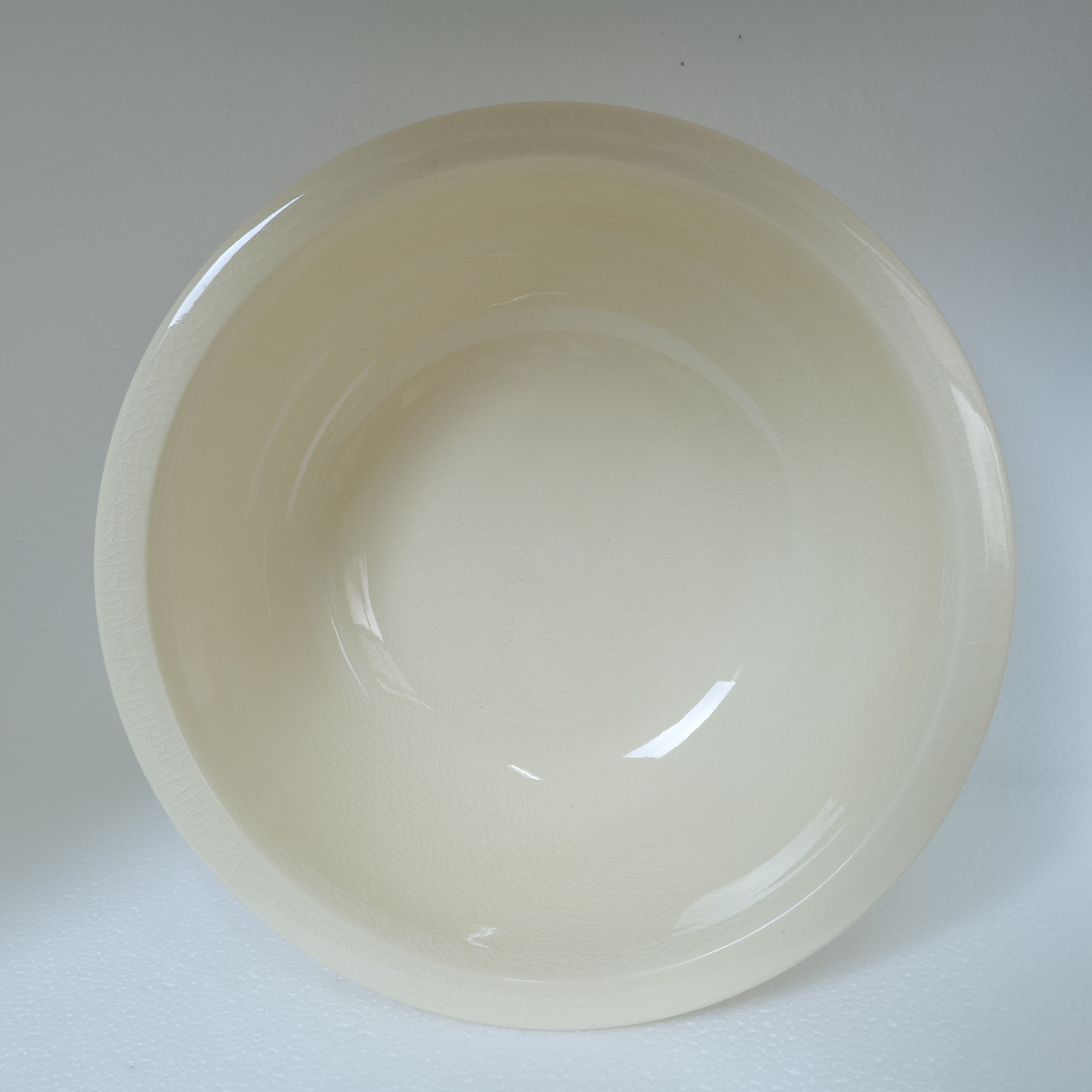 【8号茶海】直径约19cm漳州窑米黄釉茶具壶承茶盘茶海大碗复古纯色