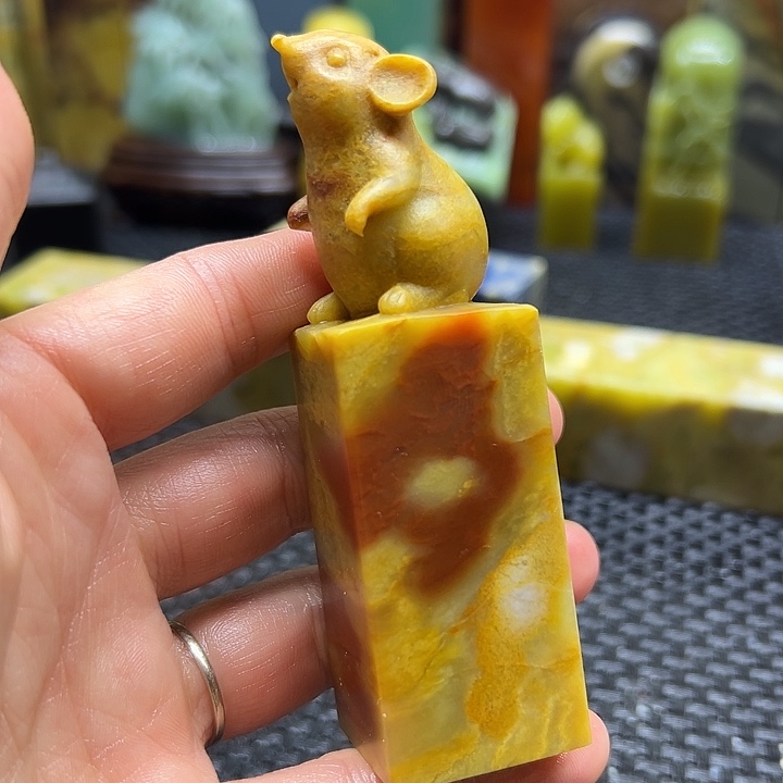 季***冬青田石印章石印章石