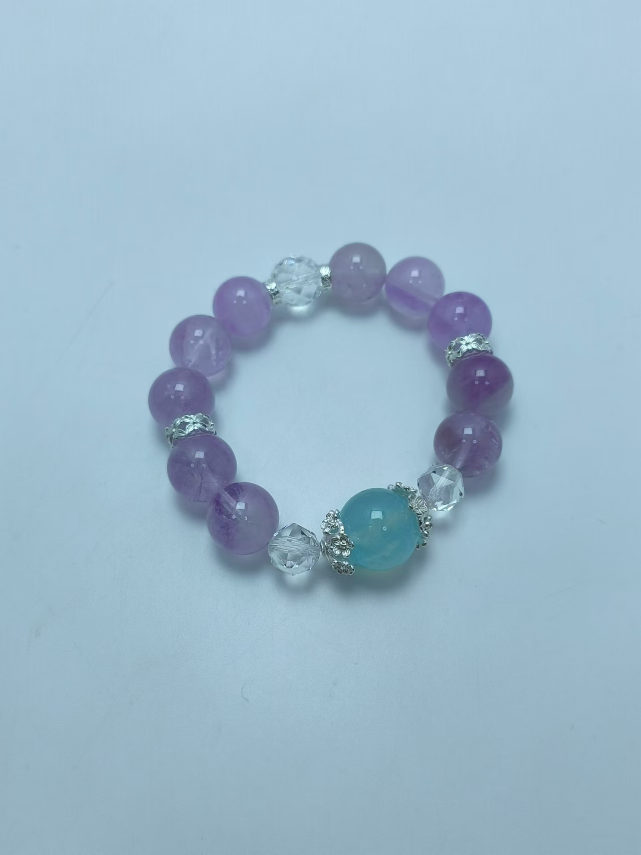 薰衣草蓝宝14-手串 B6257 多样性发其一 气质 | 时尚 百搭 | 珠宝