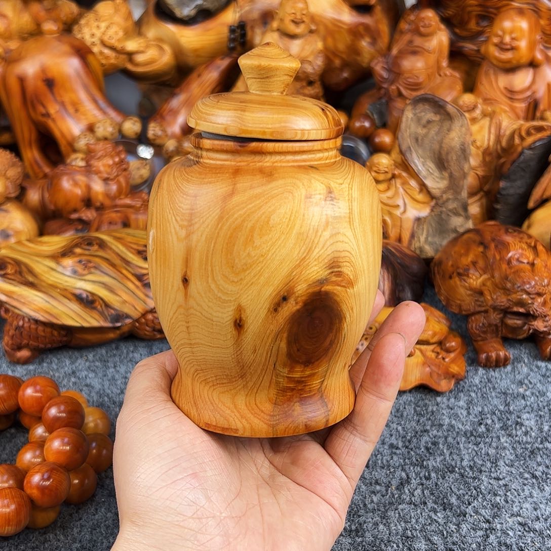 柏木太行崖柏黑油罐子