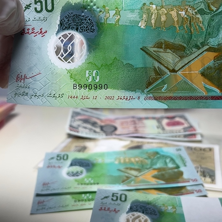 纸币马尔代夫钱币一张990