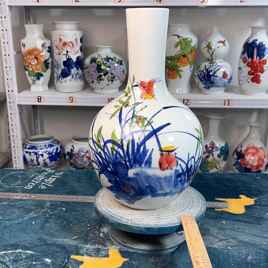 摆件景德镇陶瓷天玉鸟