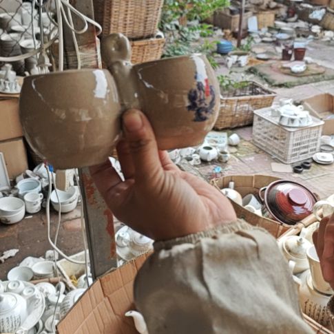 库存微瑕连体罐一个