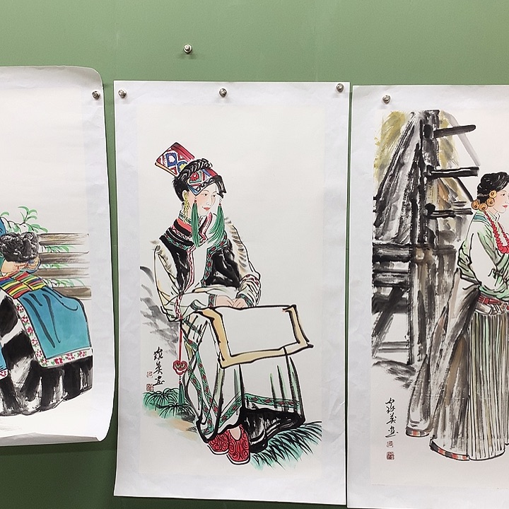 横款富****家精品国画作品展