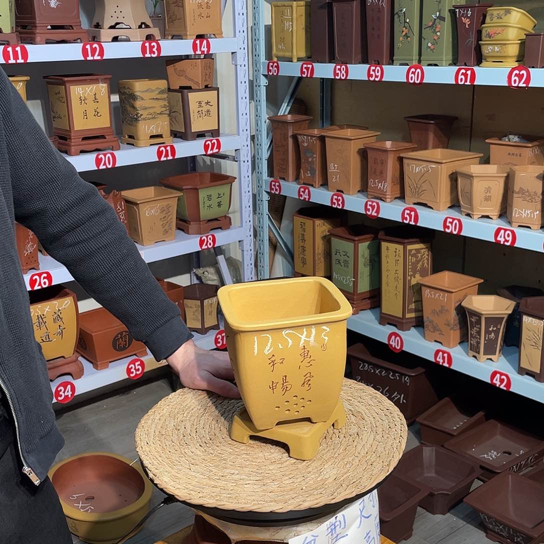 天心紫砂手工花盆