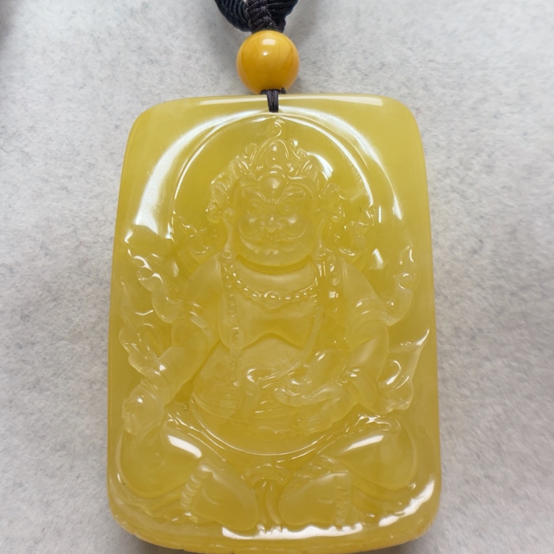 蜜蜡未镶嵌项链吊坠