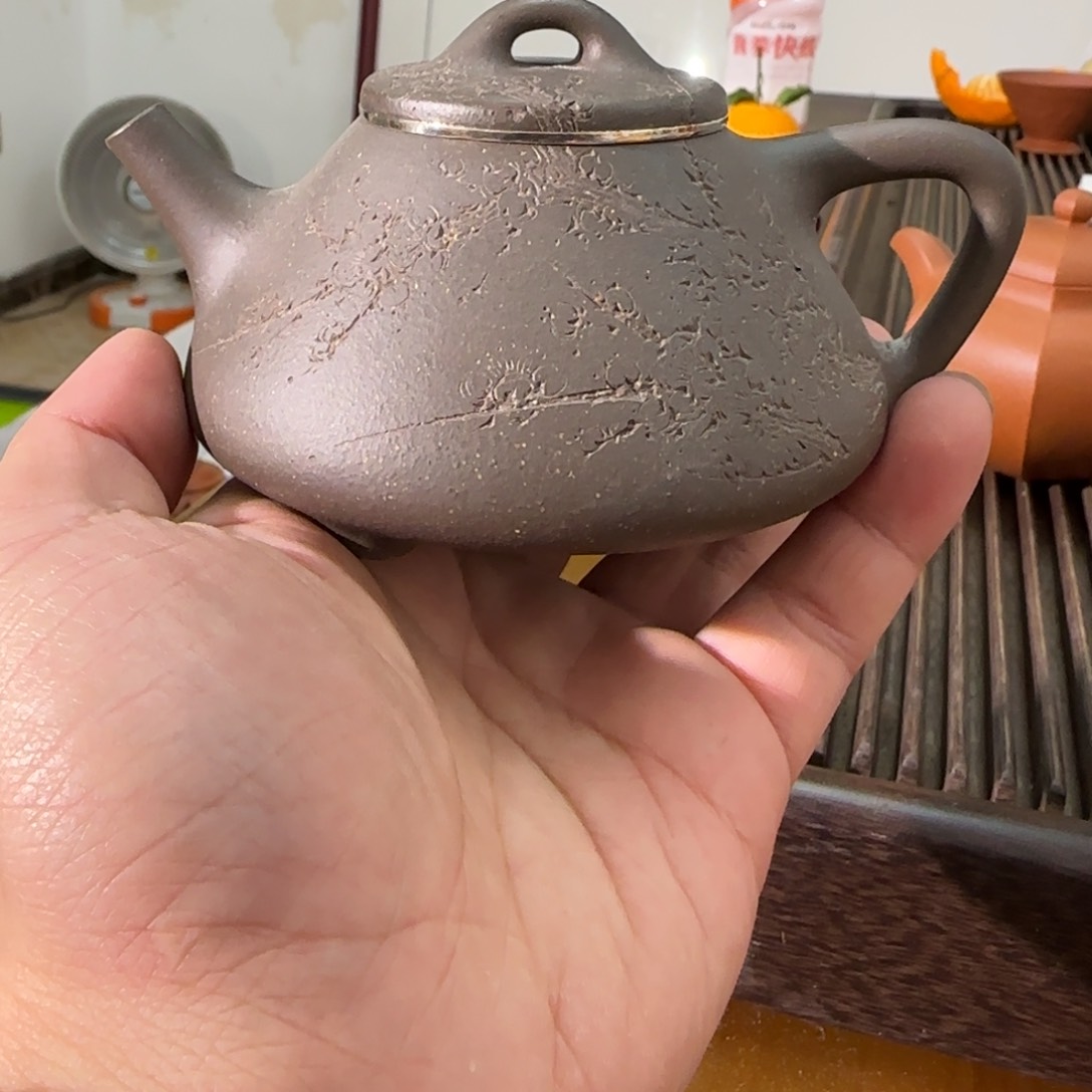 紫砂茶壶天青半手工