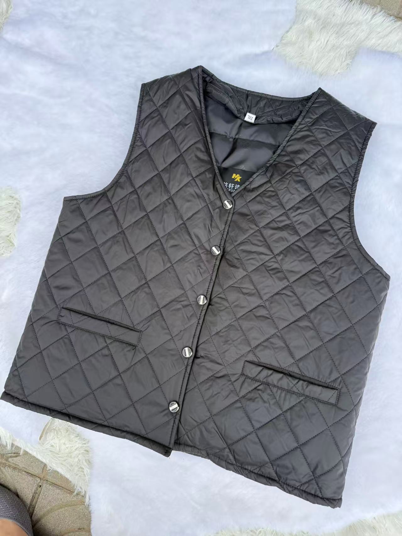 羊毛马甲男真皮秋冬季羊羔羊毛马甲背心加厚皮毛一体坎肩中老年人