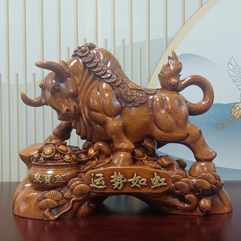 高档家居摆件工艺品运势如虹牛装饰品