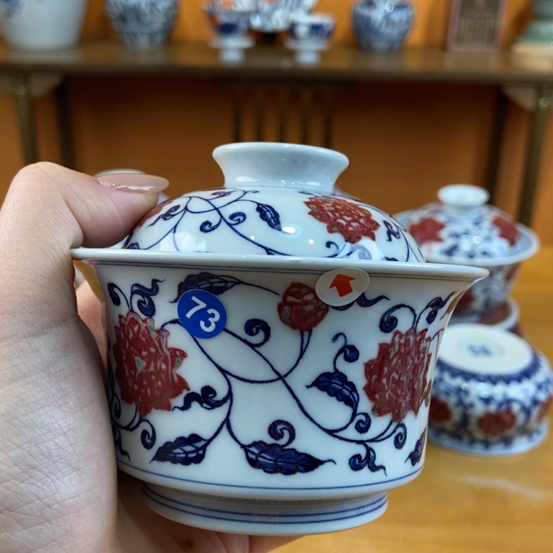 手绘现代茶具非古董