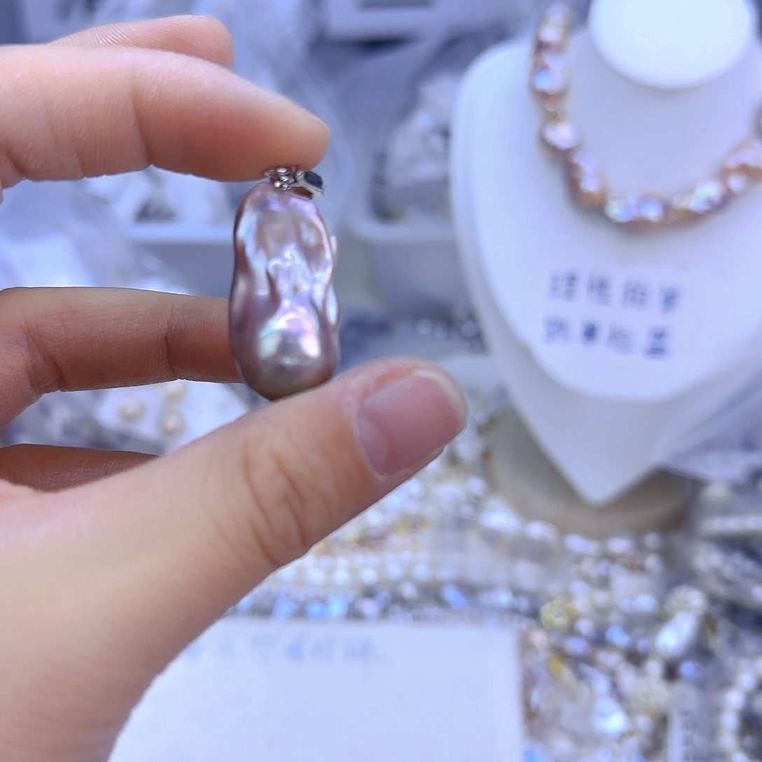 未镶嵌项链定制329淡水珍珠简*?