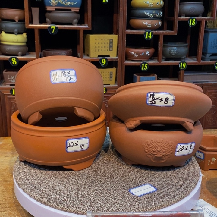 紫砂花盆紫砂花盆