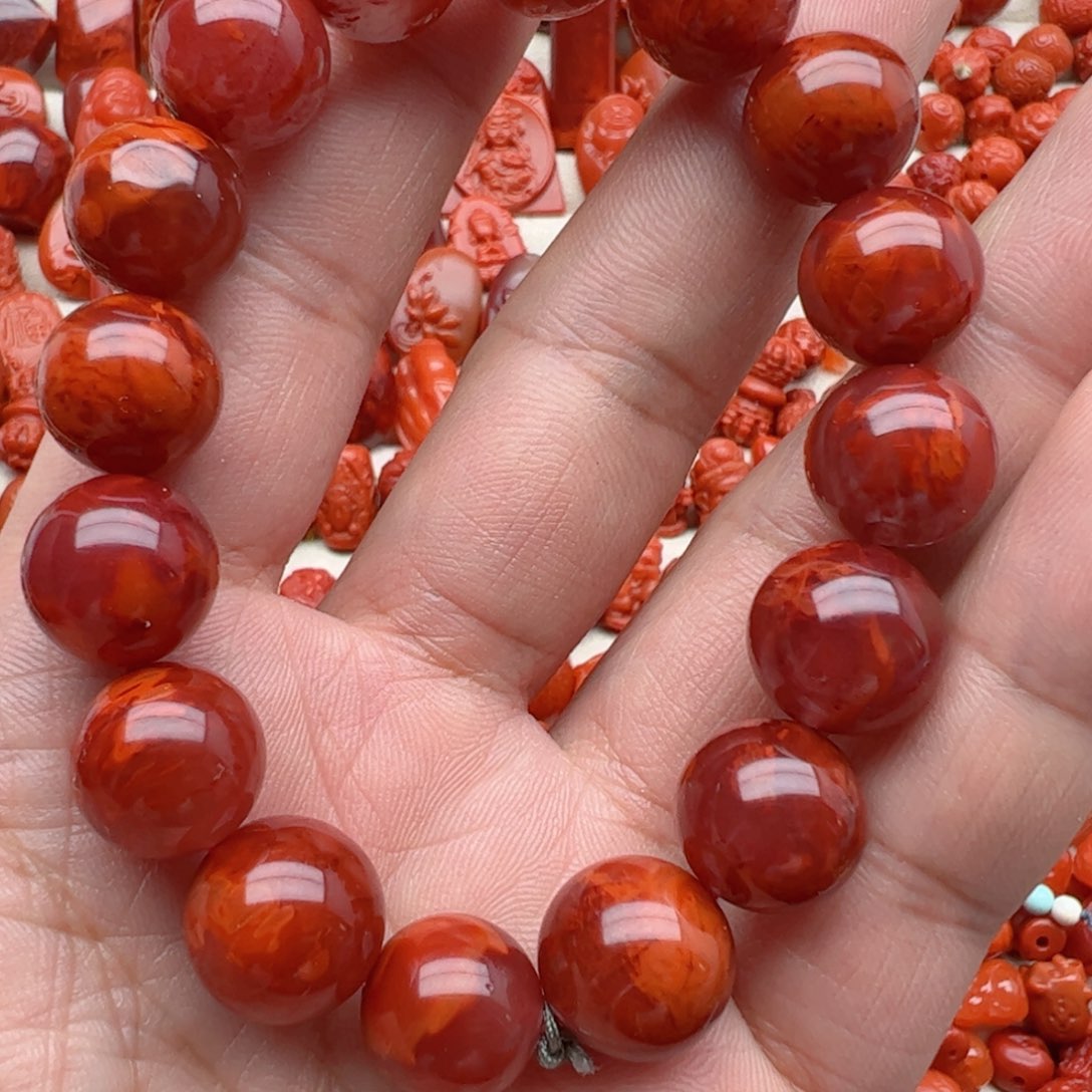 南红玛瑙配饰未镶嵌