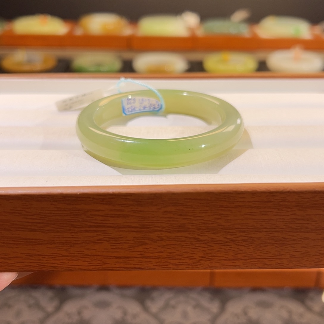 和田玉手镯未镶嵌  【翠青】