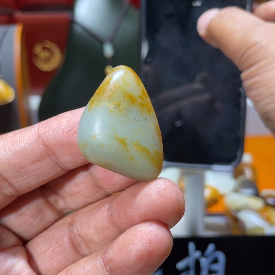 和田玉（白玉）挂件未镶嵌周**周