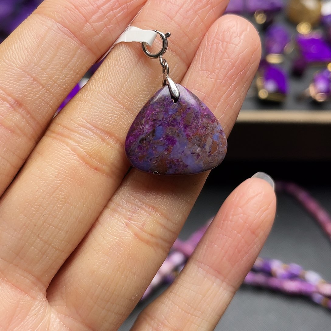 苏纪石（舒俱来）吊坠银S925镶嵌