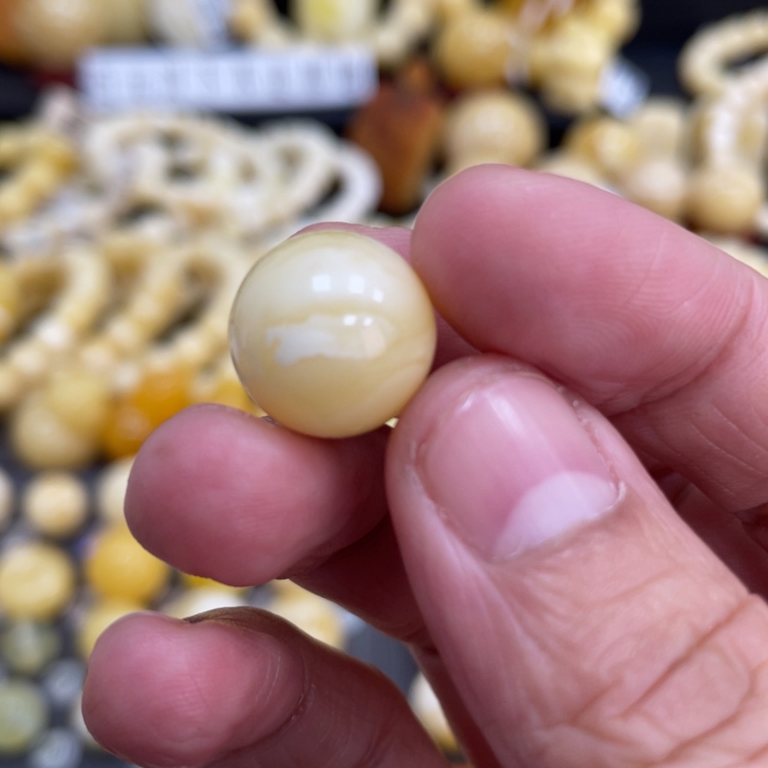 琥珀珠宝奇石未镶嵌14.5mm