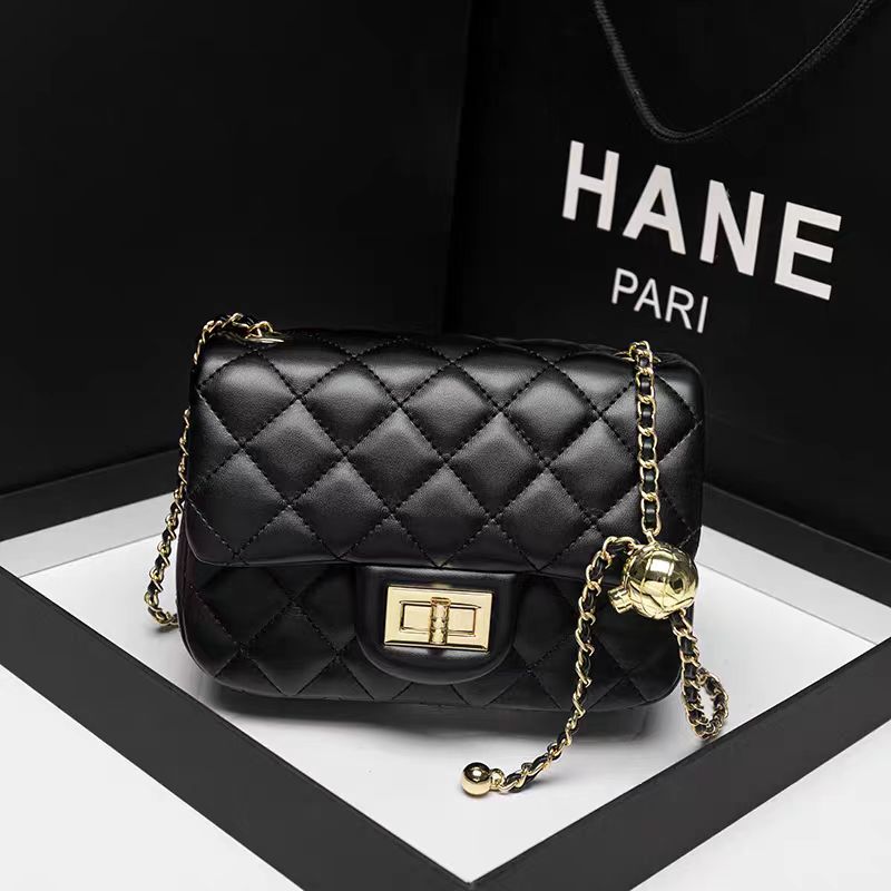 高端定制 2档 小金球方胖子 单肩链条包