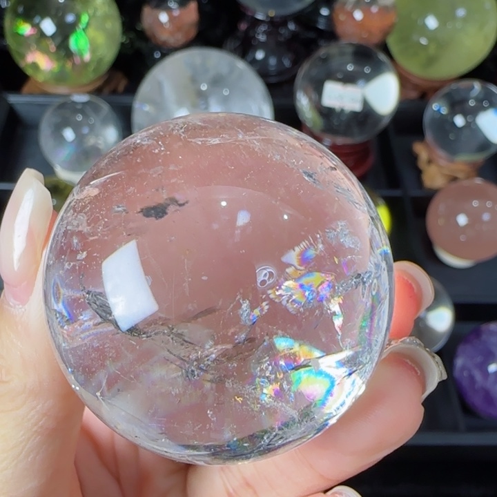 水晶天然水晶球N39未镶嵌天然4.6公分