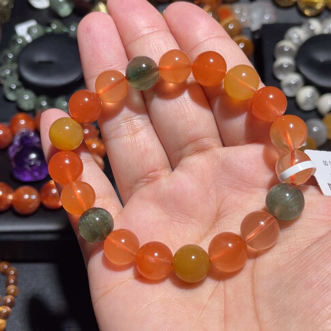 水晶手链未镶嵌福禄寿兔毛10mm