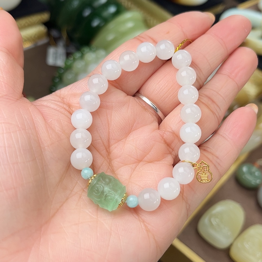 和田玉手链未镶嵌