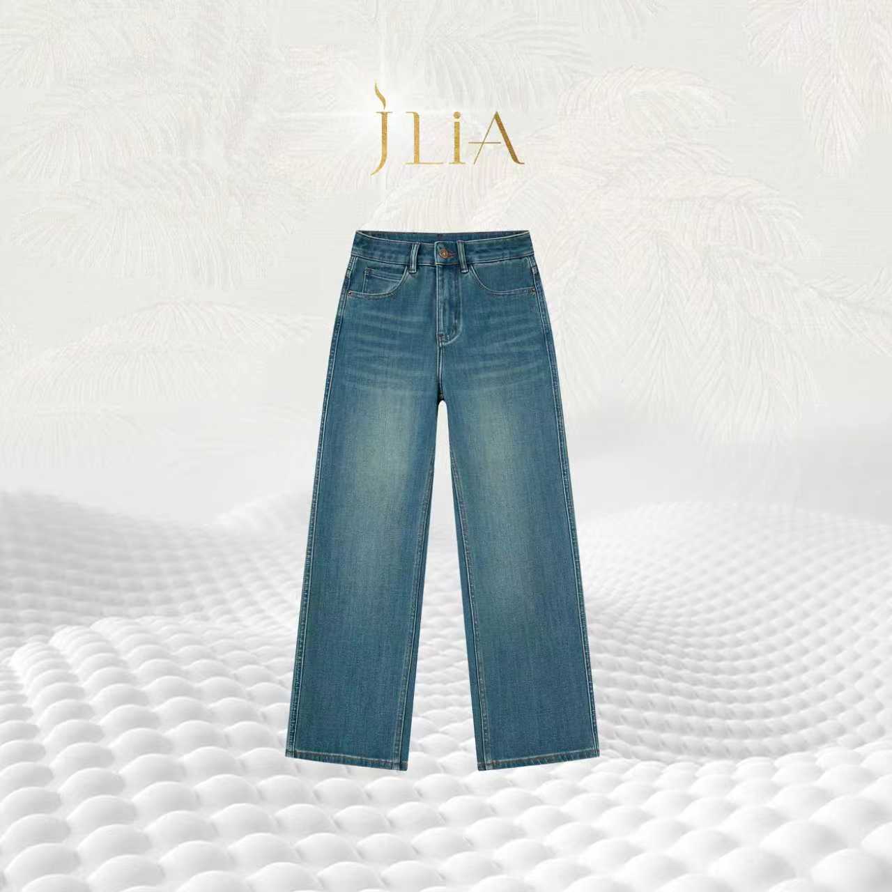 JLIA GOLD-1061四面弹A2琉璃通勤不皱｜天然流光风女士修身直筒裤