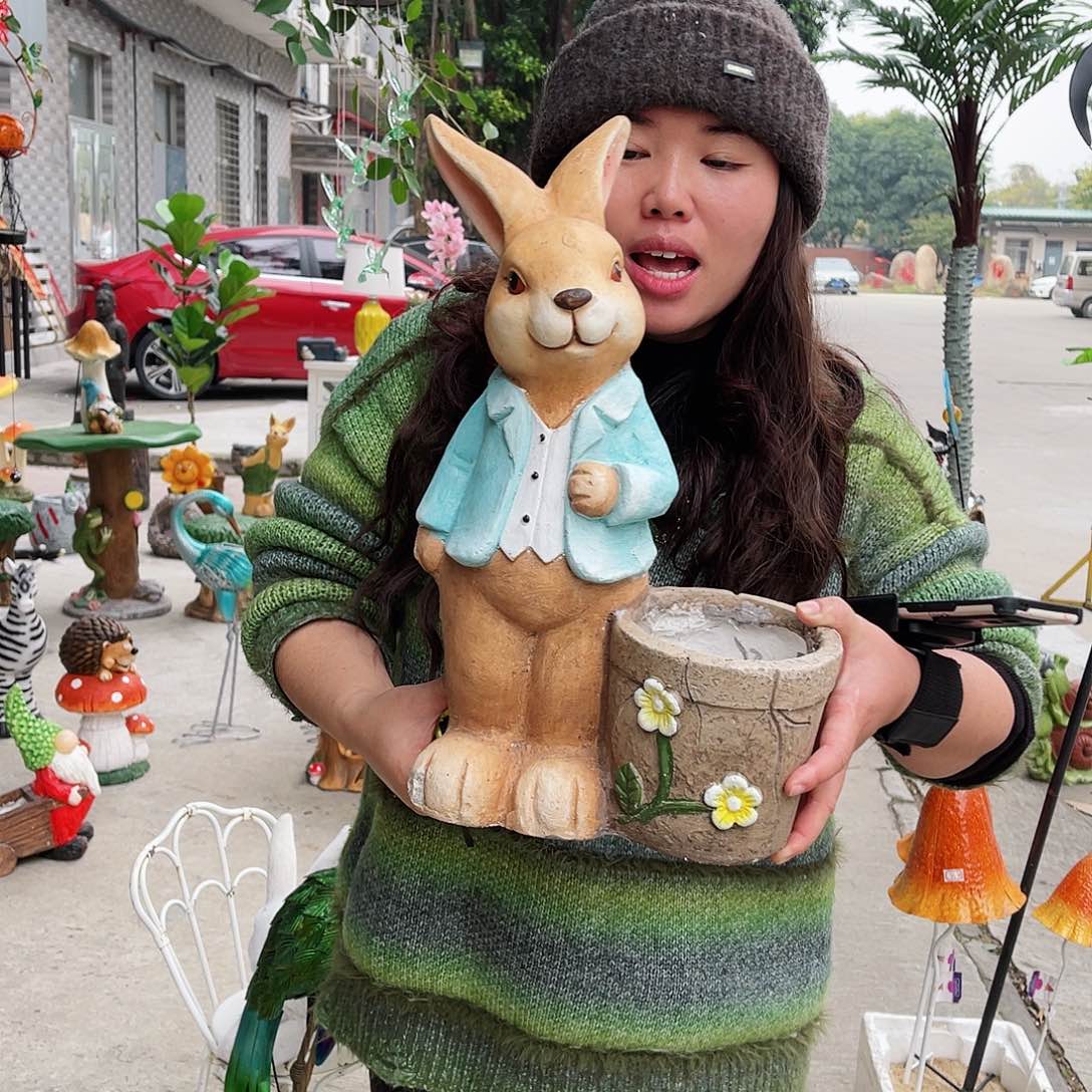 【闪购商品】无铅玻璃花园摆件&000&