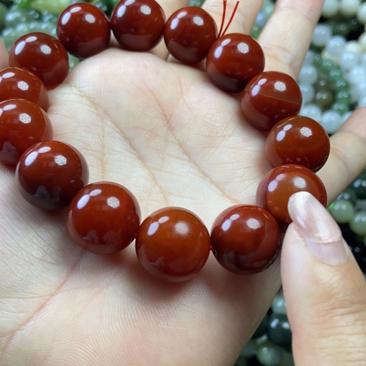 透闪石质玉未镶嵌手链卡16