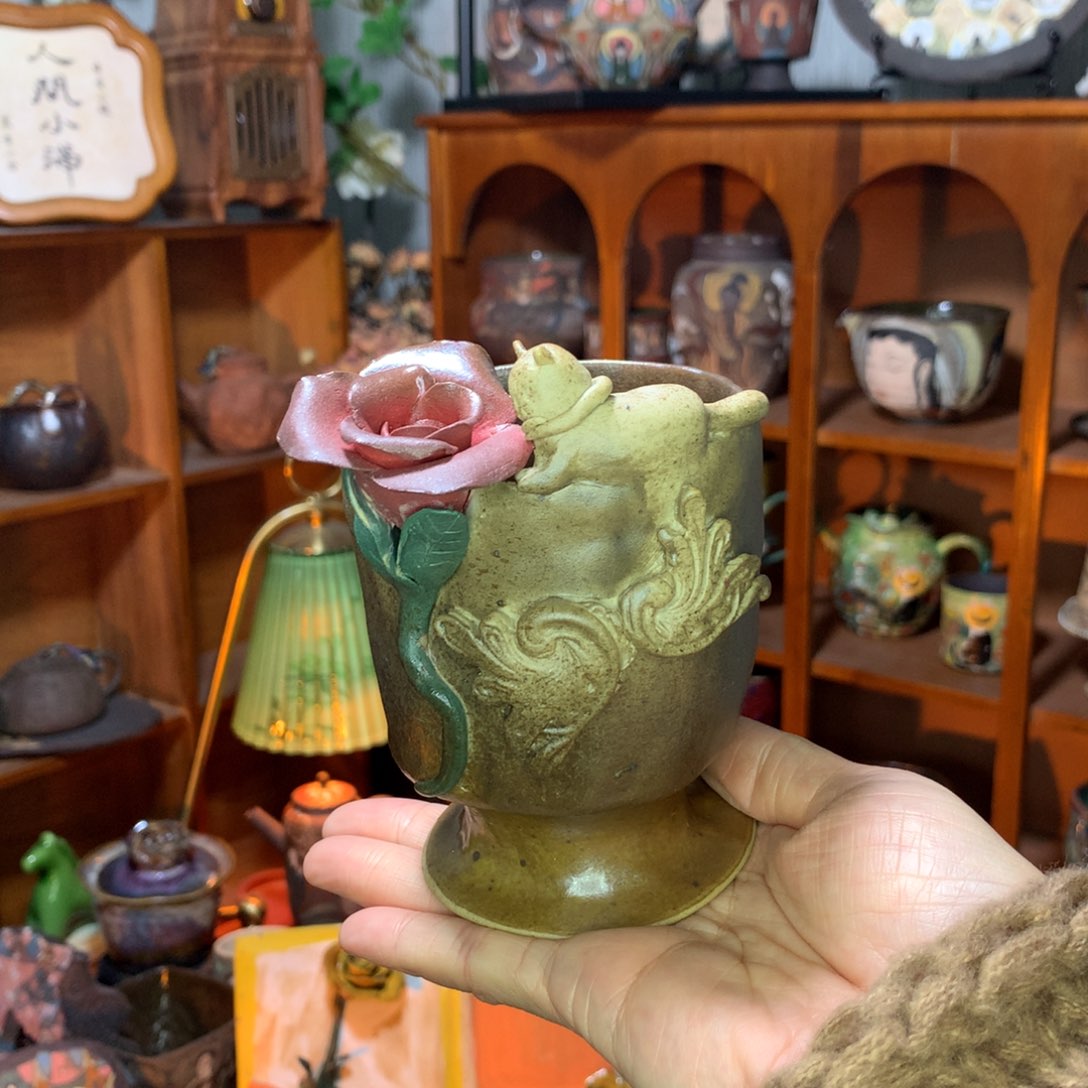 陶微瑕·猫与玫瑰