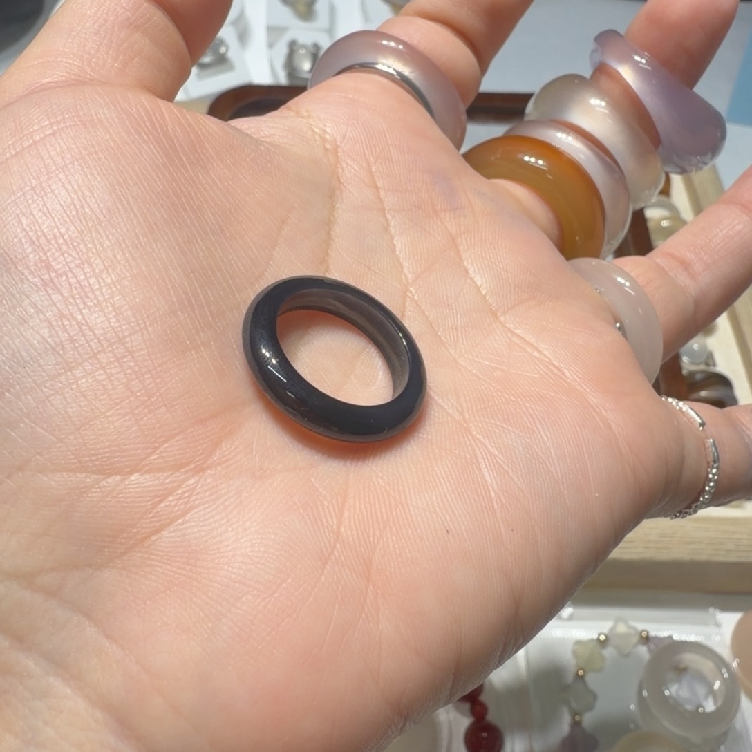 林***子玛瑙/玉髓未镶嵌戒指港14/15