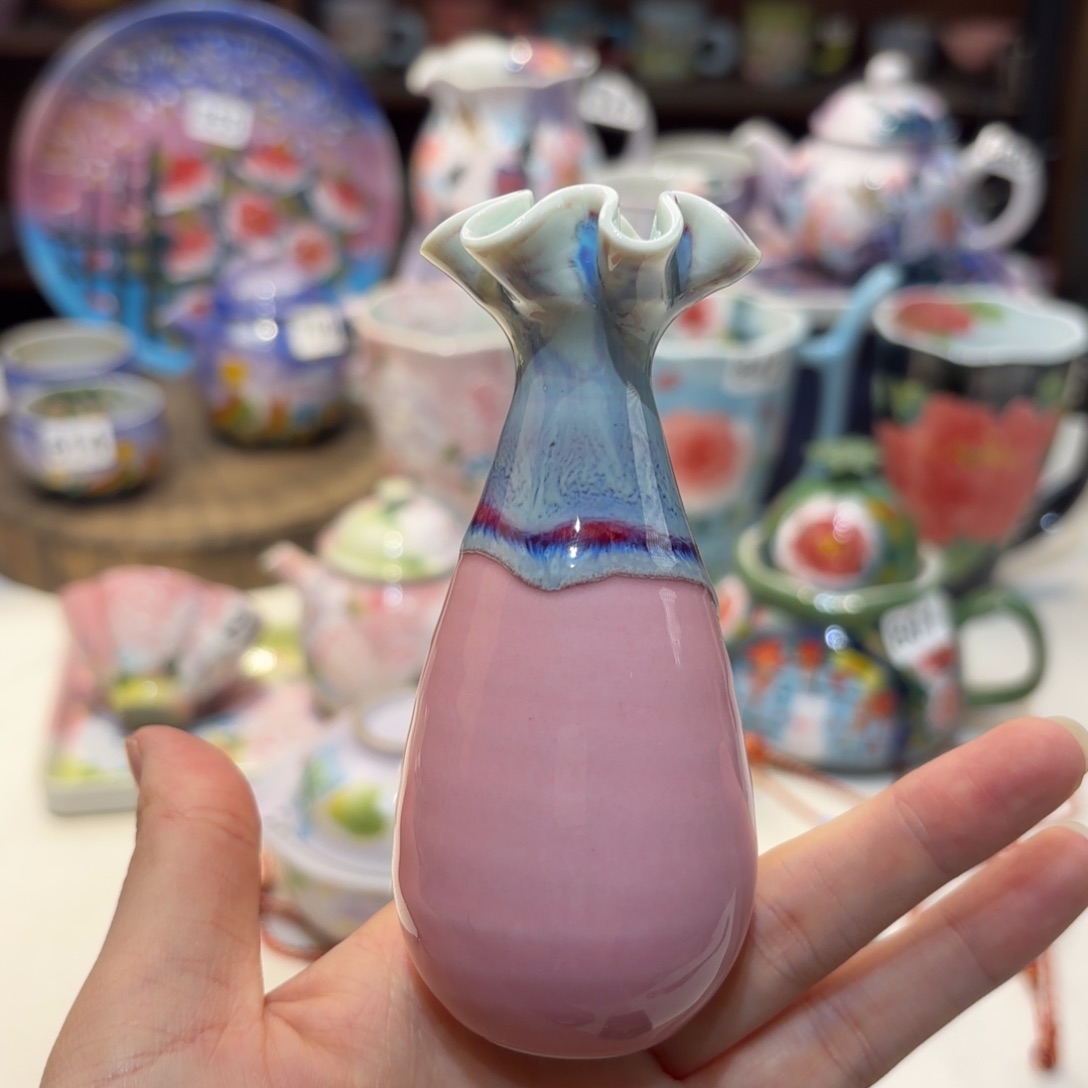 景德镇手绘高温釉下彩陶瓷茶具