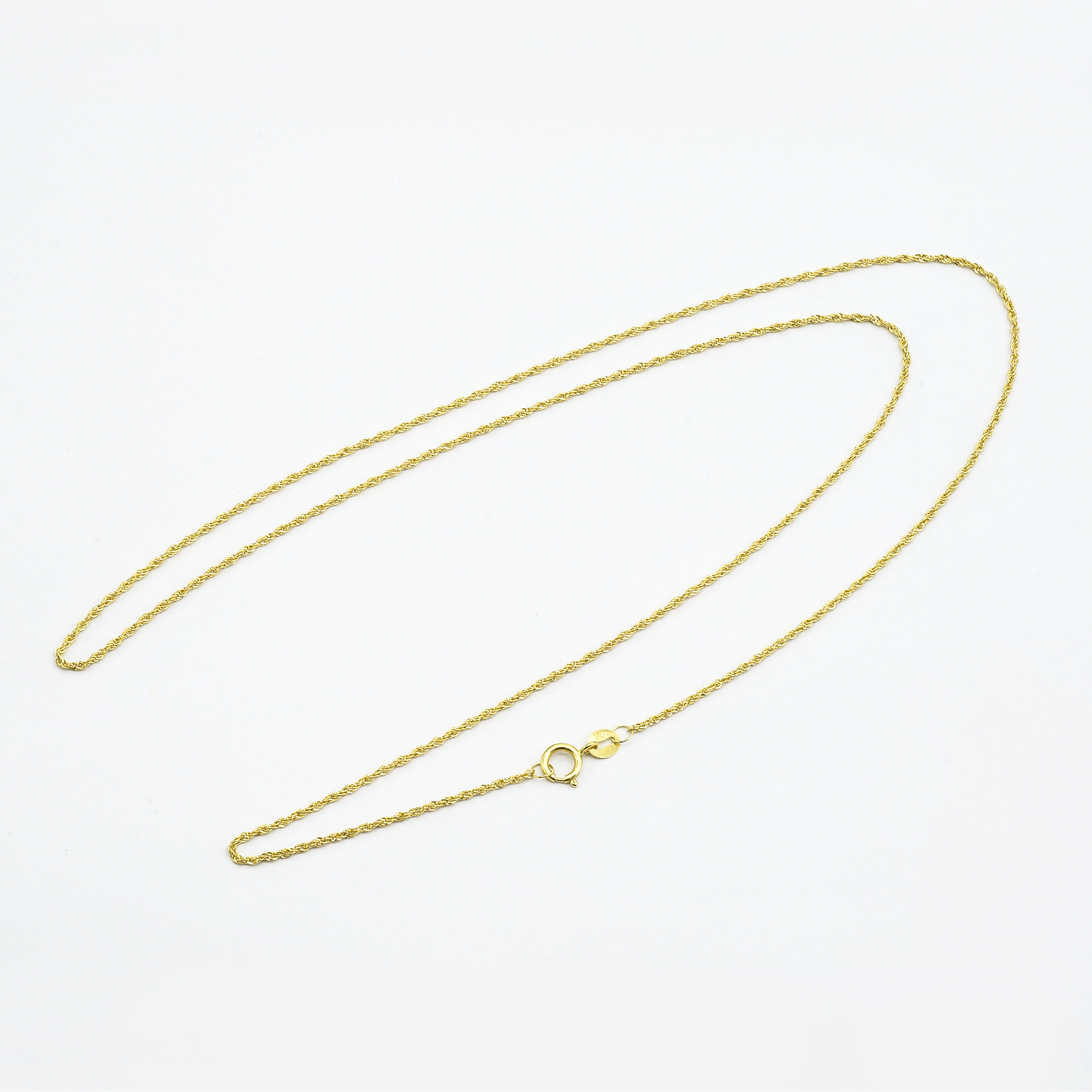 通体18k金麻花项链【QL07064】