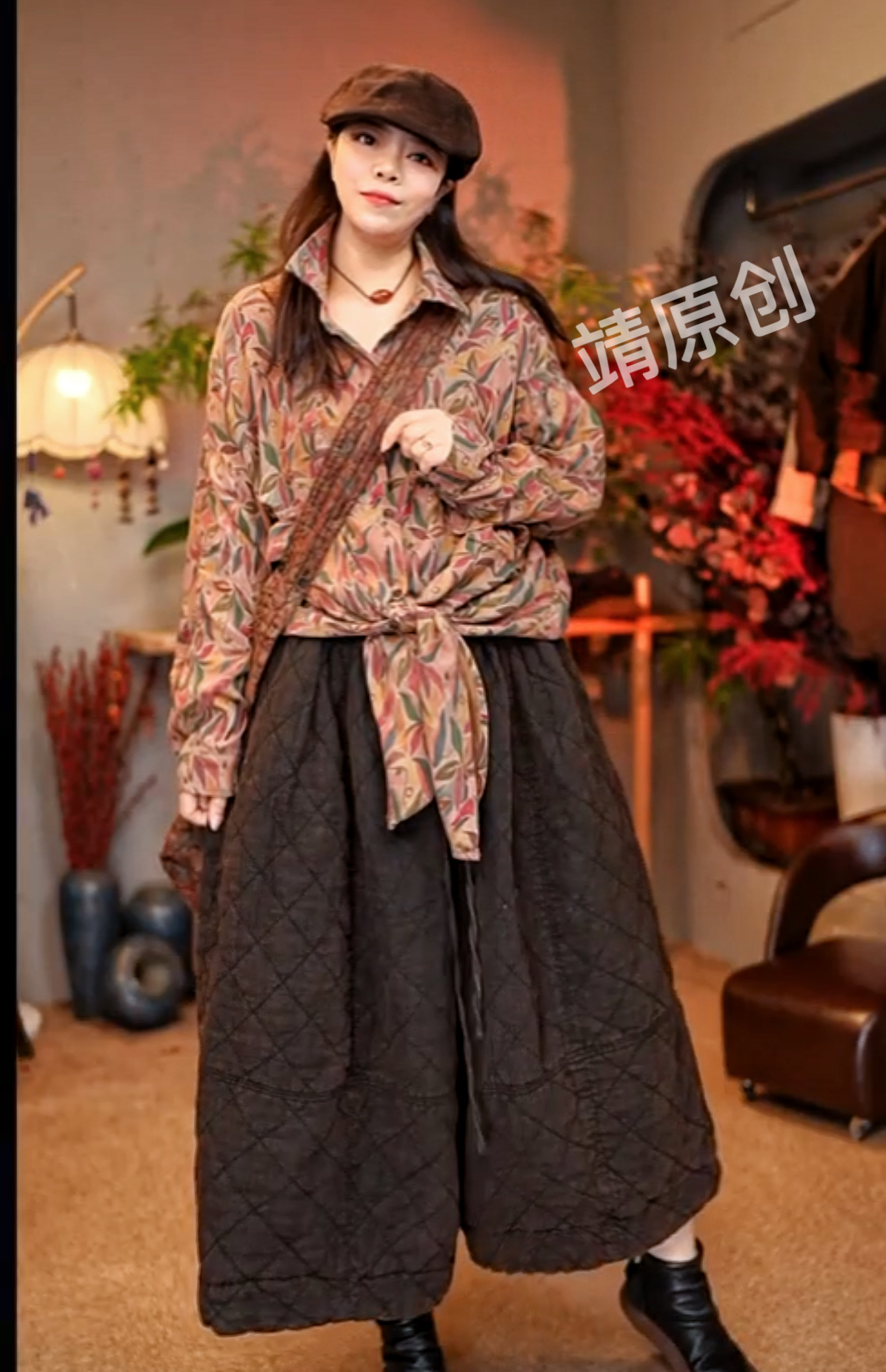 3017【靖原创】高品质炒色双层棉麻衬衫外单款（长80胸围160）