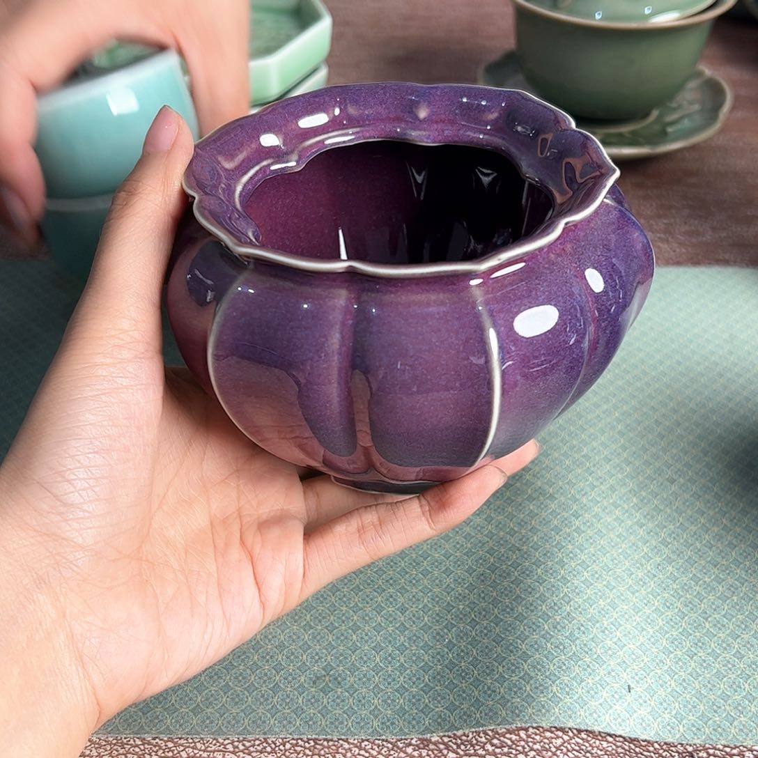 龙泉云间青瓷小米茶器