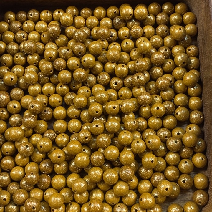 泥塑百花清目金箔珠0.8✖️100克