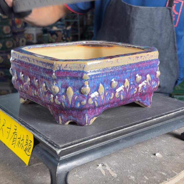 一风堂石湾花盆 内19*8微瑕