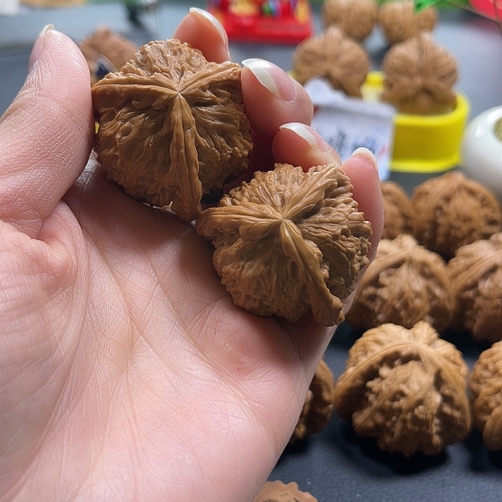 闲***云吊坠文玩核桃拼接白奔