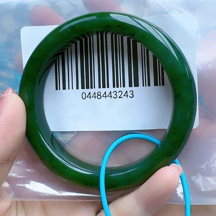 和田玉（碧玉）手镯未镶嵌5859包容