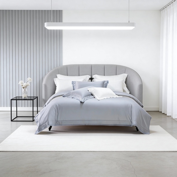 【康芙缇】120支匹马棉素色四件套：康缇