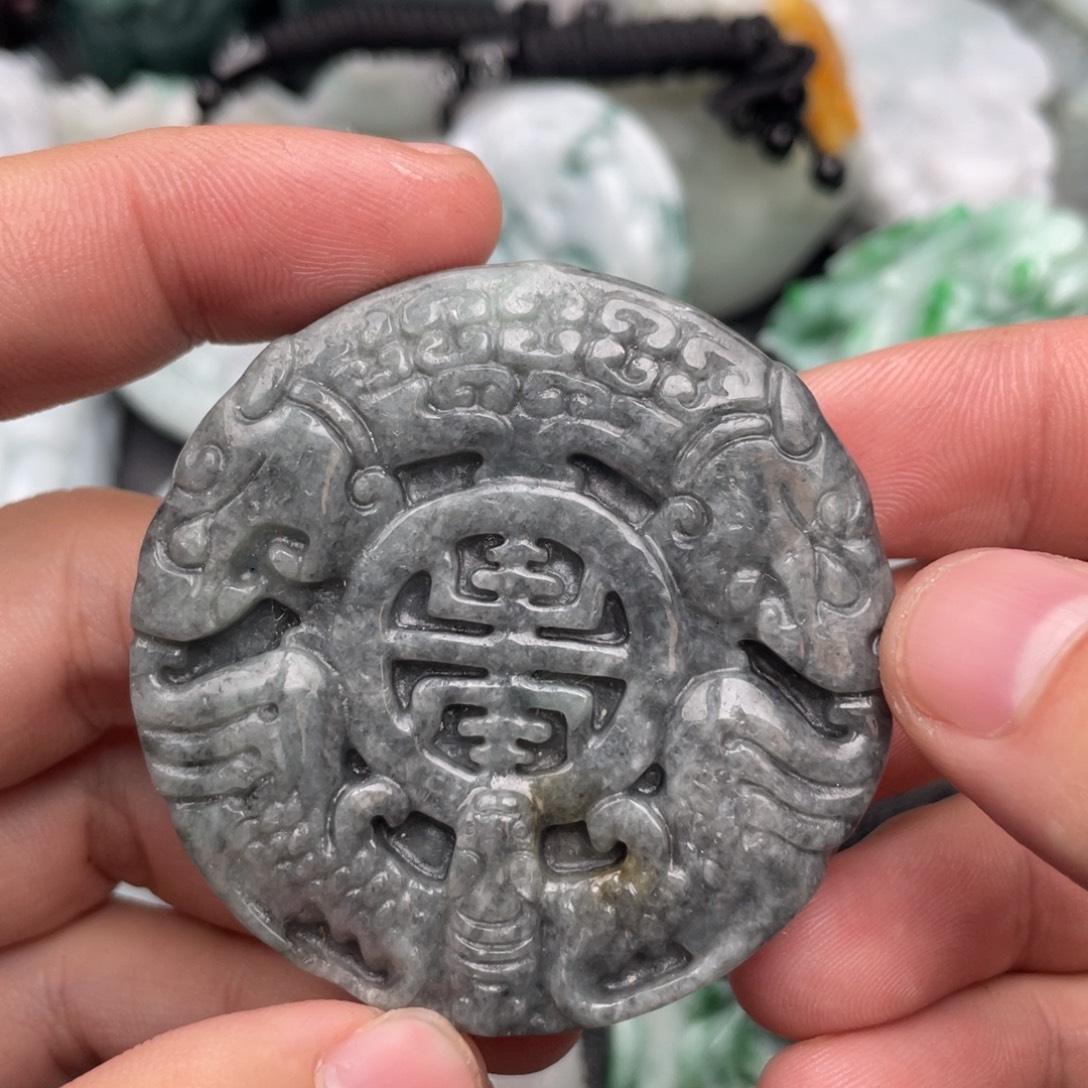 翡翠未镶嵌吊坠(不含链)