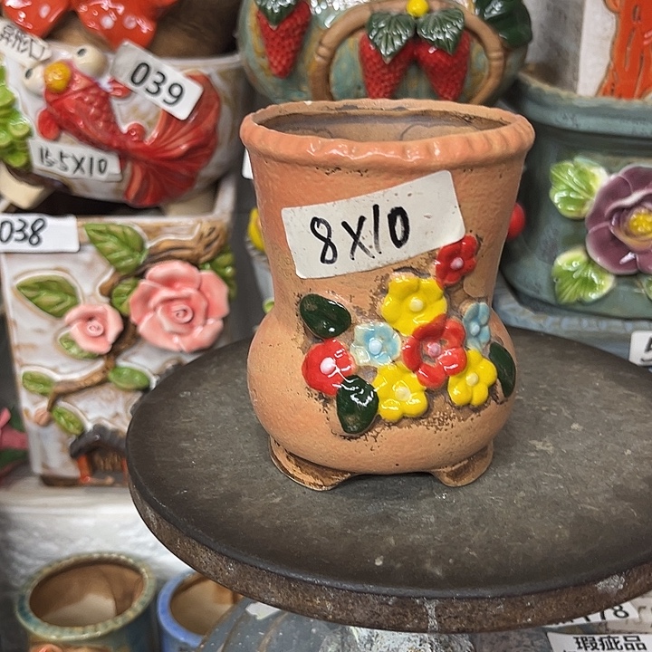 粗陶材质多肉花盆