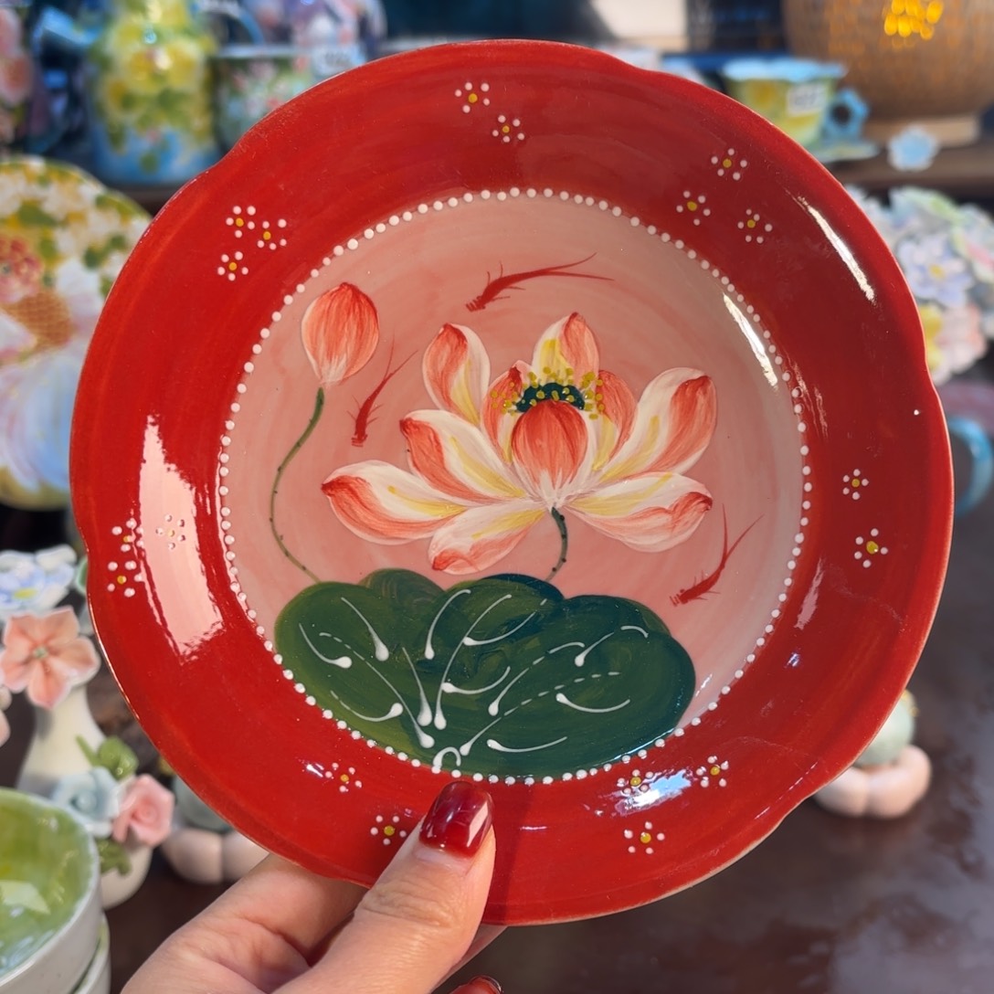 景德镇手绘高温釉下彩陶瓷茶具