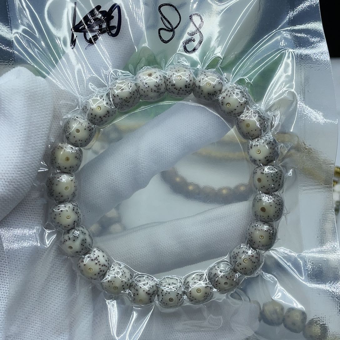 星月菩提手串楊*綘绿包白10