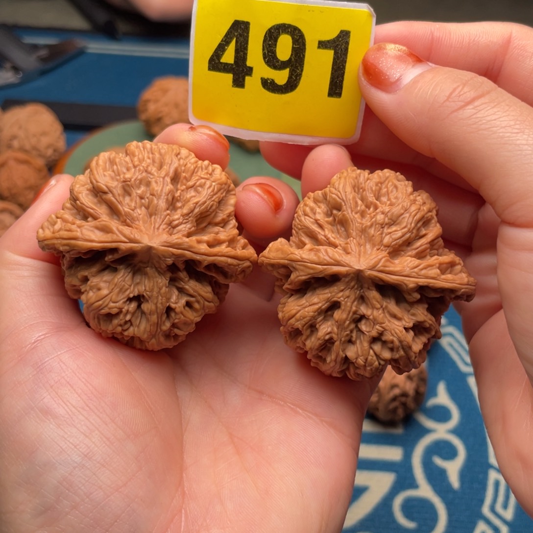 文玩核桃吊坠49.5粗筋491号