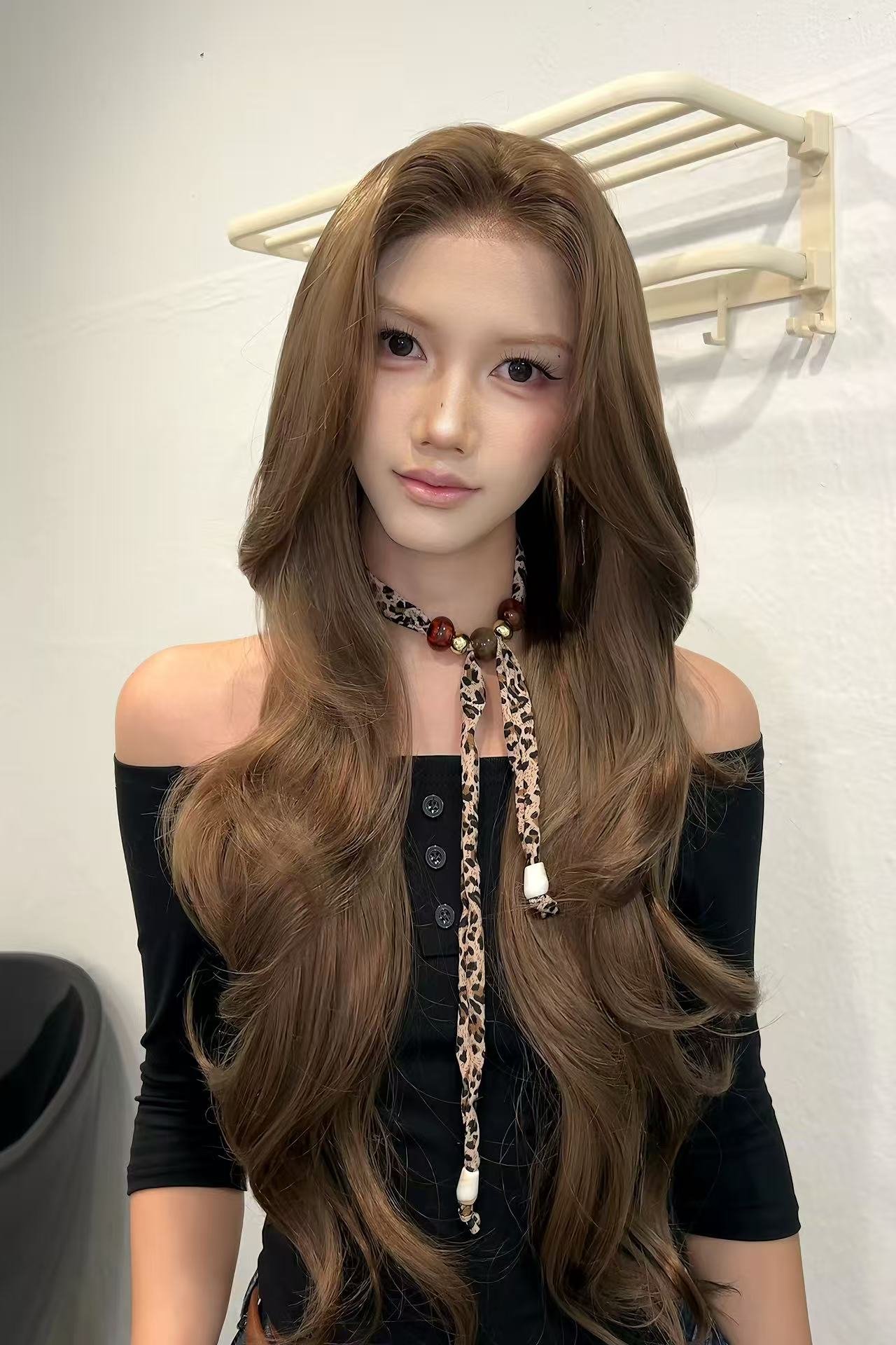 【薄荷棕大波浪】大蕾丝假发 手工编织 进口混丝假发 预售